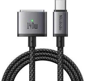 mcdodo 140W USB C to Magsafe 3 Cable, MacBook Air Charger Magnetic Cable Compatible with MacBook Pro/Air M1 M2 M3(2021-2024 14"&16")-6.6ft mcdodo 140W USB C to Magsafe 3 Cable, MacBook Air Charger Magnetic Cable Compatible with MacBook Pro/Air M1 M2 M3(2021-2024 14"&16")-6.6ft