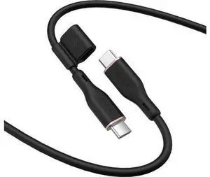 USB C Cable,100W Flow USB C Cable, Silicone Type C Charger Fast Charging for iPhone 16 Series, MacBook Pro 2020 and More (USB 2.0, 6FT, Black) USB C Cable,100W Flow USB C Cable, Silicone Type C Charger Fast Charging for iPhone 16 Series, MacBook Pro 2020 and More (USB 2.0, 6FT, Black)