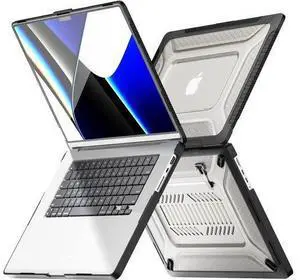 MacBook Pro 16 inch Case 2023/2022/2021 (Model: A2780 A2485), M2 / M1 Pro/Max Chip, Shock Resistant Laptop Hard Shell Case with Foldable Stand/Mouse Pad for MacBook Pro 16", Black MacBook Pro 16 inch Case 2023/2022/2021 (Model: A2780 A2485), M2 / M1 Pro/Max Chip, Shock Resistant Laptop Hard Shell Case with Foldable Stand/Mouse Pad for MacBook Pro 16", Black