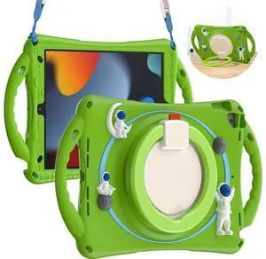 3D Kawaii Astronauts Case for iPad 9th 8th 7th Generation 10.2,Silicone Kids Boys Spaceman Case with Pencil Holder,Shoulder Strap,Handle Grip,Kickstand for iPad Air 3/iPad Pro 10.5-Frog Green 3D Kawaii Astronauts Case for iPad 9th 8th 7th Generation 10.2,Silicone Kids Boys Spaceman Case with Pencil Holder,Shoulder Strap,Handle Grip,Kickstand for iPad Air 3/iPad Pro 10.5-Frog Green