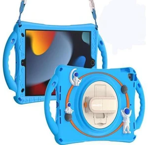 Case Kids for Apple iPad 9th/8th/7th Generation 10.2 /iPad Air/Pro 10.5Shockproof Silicone Kids Case with 360° Rotating Bracket Hand Strap/Shoulder Strap/Handle Grip-Light Blue Case Kids for Apple iPad 9th/8th/7th Generation 10.2 /iPad Air/Pro 10.5Shockproof Silicone Kids Case with 360° Rotating Bracket Hand Strap/Shoulder Strap/Handle Grip-Light Blue