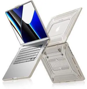 Case for MacBook Pro 14 Inch Case 2023 2022 2021 Release M2 A2779 A2442 M1 Pro/Max Chip, Shock Resistant Hard Shell Case with Foldable Kickstand & Mouse Pad/Storage Bag, Apricot Case for MacBook Pro 14 Inch Case 2023 2022 2021 Release M2 A2779 A2442 M1 Pro/Max Chip, Shock Resistant Hard Shell Case with Foldable Kickstand & Mouse Pad/Storage Bag, Apricot
