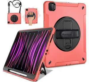 Case for iPad Pro 12.9 Case 2022/2021: Military Grade Heavy Duty Shockproof Cover for iPad Pro 12.9 Inch 6th/5th Generation- Pencil Holder - Rotating Stand - Hand/Shoulder Strap - Green Case for iPad Pro 12.9 Case 2022/2021: Military Grade Heavy Duty Shockproof Cover for iPad Pro 12.9 Inch 6th/5th Generation- Pencil Holder - Rotating Stand - Hand/Shoulder Strap - Green