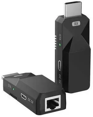 1080P HDMI Extender, Use Cat5e/6 Ethernet Cable Extend Audio and Video Signals up to 165 Feet with Lossless Transmission 1080P HDMI Extender, Use Cat5e/6 Ethernet Cable Extend Audio and Video Signals up to 165 Feet with Lossless Transmission