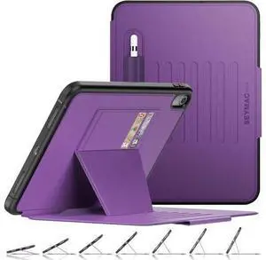 Pad 10th Generation Case 10.9'', Strong Magnetic Auto Sleep Shockproof Case with Absorbing Multi-Angles Stand, Pen Holder, Card Slot for Pad 10.9 Inch 2022 (Purple) Pad 10th Generation Case 10.9'', Strong Magnetic Auto Sleep Shockproof Case with Absorbing Multi-Angles Stand, Pen Holder, Card Slot for Pad 10.9 Inch 2022 (Purple)