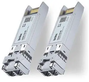 SFP+ 10GBase SR LC Multimode Module, 10G Fiber SFP Transceiver for Cisco SFP-10G-SR, Ubiquiti UniFi UACC-OM-MM-10G, Meraki MA-SFP-10GB-SR, Mikrotik and More, 850nm, up to 300M, Pack of 2 SFP+ 10GBase SR LC Multimode Module, 10G Fiber SFP Transceiver for Cisco SFP-10G-SR, Ubiquiti UniFi UACC-OM-MM-10G, Meraki MA-SFP-10GB-SR, Mikrotik and More, 850nm, up to 300M, Pack of 2