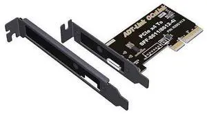 PCIE 5.0 X4 to OCuLink SFF-8611 External Dock Adapter Compatible with NUC STX ITX Motherboard Mini PC (R29Q with Bracket) PCIE 5.0 X4 to OCuLink SFF-8611 External Dock Adapter Compatible with NUC STX ITX Motherboard Mini PC (R29Q with Bracket)