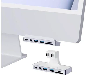 Hagibis iMac Hub with 1000Mbps RJ45, USB C 3.1, USB 3.0 Ports and SD/Micro SD Card Reader, USB-C Clamp Hub USB C Docking Station for 2021 iMac 24 inch (with RJ45) Hagibis iMac Hub with 1000Mbps RJ45, USB C 3.1, USB 3.0 Ports and SD/Micro SD Card Reader, USB-C Clamp Hub USB C Docking Station for 2021 iMac 24 inch (with RJ45)
