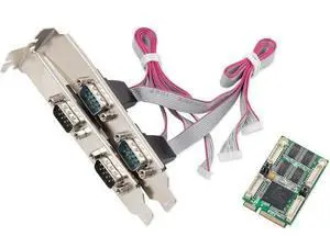 IO Crest SI-MPE15047 4 Port Serial Mini PCIe Expansion Card RS-232 XR17V354 IO Crest SI-MPE15047 4 Port Serial Mini PCIe Expansion Card RS-232 XR17V354