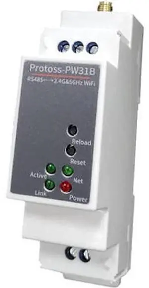 IoT Gateway RS485 to WiFi Dual-Band Serial Server HF Protoss-PW31B 2.4G 5G Din Rail Industrial Device Support Http Client Modbus TCP to RTU (High Voltage) IoT Gateway RS485 to WiFi Dual-Band Serial Server HF Protoss-PW31B 2.4G 5G Din Rail Industrial Device Support Http Client Modbus TCP to RTU (High Voltage)