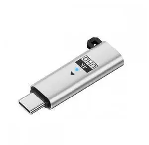 Silver Virtual Display Adapter USB4.0 USB5.0 Type-C USB-C DDC EDID Dummy Plug Headless Ghost Display Emulator 4K@60Hz Compatible with Thunderbolt3/4/5 Silver Virtual Display Adapter USB4.0 USB5.0 Type-C USB-C DDC EDID Dummy Plug Headless Ghost Display Emulator 4K@60Hz Compatible with Thunderbolt3/4/5