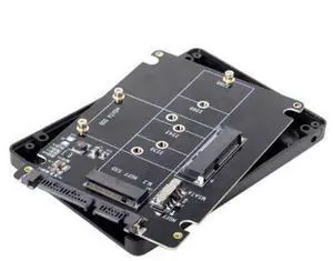 SM Combo M.2 NGFF B-key & mSATA SSD to SATA 3.0 Adapter Converter Case Enclosure with Switch SM Combo M.2 NGFF B-key & mSATA SSD to SATA 3.0 Adapter Converter Case Enclosure with Switch