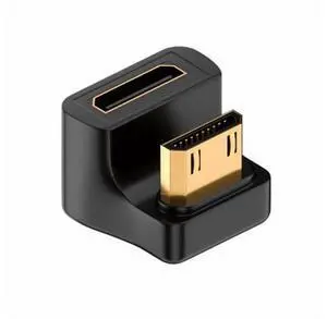 360 Degree Up Opposite U Shape Back Angled Mini HDMI 1.4 Male to Mini Female Extension Adapter Converter 360 Degree Up Opposite U Shape Back Angled Mini HDMI 1.4 Male to Mini Female Extension Adapter Converter