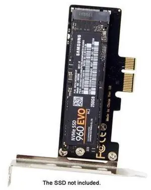 SM Low Profile PCI-E 3.0 x1 Lane to M.2 NGFF M-Key SSD Nvme AHCI PCI Express Adapter Card SM Low Profile PCI-E 3.0 x1 Lane to M.2 NGFF M-Key SSD Nvme AHCI PCI Express Adapter Card
