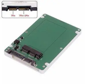 1.8" Micro SATA 16pin SSD to 2.5" SATA 22pin 7+15 hard disk case Enclosure White 7mm height 1.8" Micro SATA 16pin SSD to 2.5" SATA 22pin 7+15 hard disk case Enclosure White 7mm height