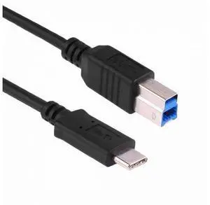 USB-C USB 3.1 Type-C Male Connector to USB Standard B Male Data Cable for Mac Laptop Black USB-C USB 3.1 Type-C Male Connector to USB Standard B Male Data Cable for Mac Laptop Black