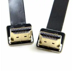 CYFPV Dual 90 Degree Up Angled HDMI Type A Male to Male HDTV FPC Flat Cable for FPV HDTV Multicopter Aerial Photography (0.3M) CYFPV Dual 90 Degree Up Angled HDMI Type A Male to Male HDTV FPC Flat Cable for FPV HDTV Multicopter Aerial Photography (0.3M)