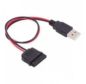 DC 5V Single USB to SATA 15Pin Power Cable for 2.5 inch SATA HDD SSD Disk Driver 5V 2A Max DC 5V Single USB to SATA 15Pin Power Cable for 2.5 inch SATA HDD SSD Disk Driver 5V 2A Max