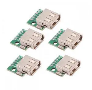5pcs/set DIY OEM USB2.0 Type-A Female Receptacle Socket Connector with Flange PCB Mounting Assembly Solder Type 480Mbps 5pcs/set DIY OEM USB2.0 Type-A Female Receptacle Socket Connector with Flange PCB Mounting Assembly Solder Type 480Mbps
