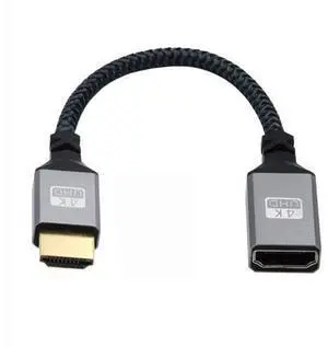 HKCY HDMI 1.4 Type A Male to A Female Extension Cable Straight Connector 90 Degree Support HDTV 4K 60hz 3D HKCY HDMI 1.4 Type A Male to A Female Extension Cable Straight Connector 90 Degree Support HDTV 4K 60hz 3D