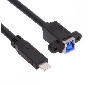 USB 3.0 Type-B Female to USB3.0 Type-C Male Cable Extension 5Gbps for Disk SSD Camera Data 30cm USB 3.0 Type-B Female to USB3.0 Type-C Male Cable Extension 5Gbps for Disk SSD Camera Data 30cm