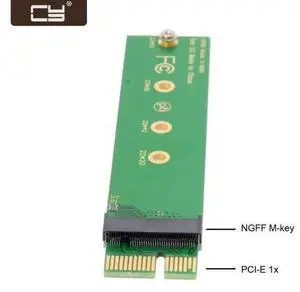 NGFF M-key NVME AHCI SSD to PCI-E 3.0 1x x1 Vertical Adapter for XP941 SM951 PM951 960 EVO SSD SA-002 NGFF M-key NVME AHCI SSD to PCI-E 3.0 1x x1 Vertical Adapter for XP941 SM951 PM951 960 EVO SSD SA-002
