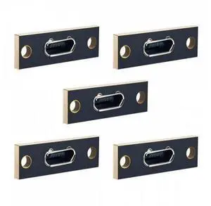 5pcs/set DIY OEM Micro-USB 5Pin Female Type-B Socket Connector Panel Mount Type with PC Board USB 2.0 Pinout 5pcs/set DIY OEM Micro-USB 5Pin Female Type-B Socket Connector Panel Mount Type with PC Board USB 2.0 Pinout