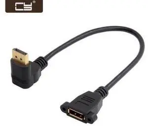 DisplayPort Display Port Male to Female 90 Degree Down Angled Extension Cable DP-015-DN DisplayPort Display Port Male to Female 90 Degree Down Angled Extension Cable DP-015-DN