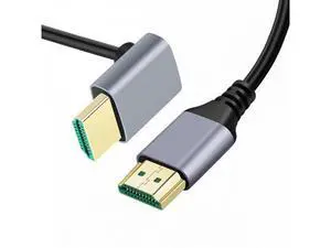 1.0M HDMI 2.1 Ultra Thin HDTV Cable 8K 4K Hyper Super Flexible Slim Cord Down Angled 90 Degree Type-A Male to Male for Computer HDTV 1.0M HDMI 2.1 Ultra Thin HDTV Cable 8K 4K Hyper Super Flexible Slim Cord Down Angled 90 Degree Type-A Male to Male for Computer HDTV