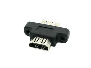 HKCY HD-087 HDMI Female To HDMI 1.4 Female Extension Extender Coupler Adapter with Panel Mount Holes HKCY HD-087 HDMI Female To HDMI 1.4 Female Extension Extender Coupler Adapter with Panel Mount Holes