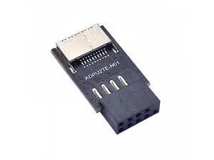 HKCY UC-095 USB 3.1 Front Panel Socket Key-A Type-E to USB 2.0 9Pin 10Pin Mainboard Header Male Extension Adapter HKCY UC-095 USB 3.1 Front Panel Socket Key-A Type-E to USB 2.0 9Pin 10Pin Mainboard Header Male Extension Adapter