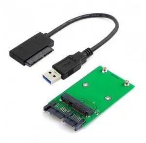 HKCY SA-119+U3-068 USB 3.0 to mSATA 50Pin SSD1.8" Micro SATA 7+9 16pin Adapter Add on Cards PCBA HKCY SA-119+U3-068 USB 3.0 to mSATA 50Pin SSD1.8" Micro SATA 7+9 16pin Adapter Add on Cards PCBA