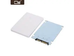 1.8" Micro SATA 16pin SSD to 2.5" SATA 22pin 7+15 hard disk case Enclosure White 7mm height SA-098 1.8" Micro SATA 16pin SSD to 2.5" SATA 22pin 7+15 hard disk case Enclosure White 7mm height SA-098