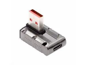USB-C USB 3.1 Type C Female to USB 3.0 Type-A Male 90 Degree Left Angled Low Profile Type 10Gbps Data 120W Power Adapter Mecha Cyberpunk Style USB-C USB 3.1 Type C Female to USB 3.0 Type-A Male 90 Degree Left Angled Low Profile Type 10Gbps Data 120W Power Adapter Mecha Cyberpunk Style