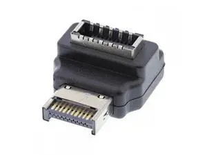 Cable 20pin Type-E Male to Type-E USB 3.1 Front Panel Header Female Motherboard Extension Data Adapter 90 Degree Angled Cable 20pin Type-E Male to Type-E USB 3.1 Front Panel Header Female Motherboard Extension Data Adapter 90 Degree Angled