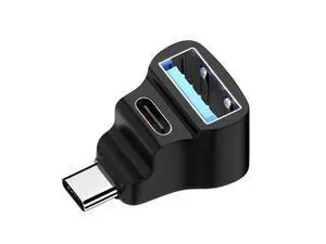 HKCY 10Gbps USB3.1 Type C Male to Dual Type-A OTG & Type-C Female Power Data Splitter Adapter Angled Compatible with Steam Deck Laptop HKCY 10Gbps USB3.1 Type C Male to Dual Type-A OTG & Type-C Female Power Data Splitter Adapter Angled Compatible with Steam Deck Laptop