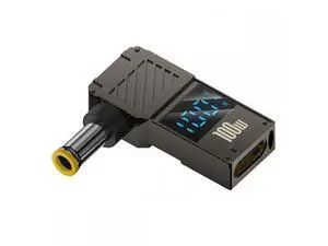 Type-C USB-C Input to DC 5.0x1.0mm Jack Smart LED Display 100W Output Power 20V 5A PD Charge 65W Adapter for Laptop Type-C USB-C Input to DC 5.0x1.0mm Jack Smart LED Display 100W Output Power 20V 5A PD Charge 65W Adapter for Laptop