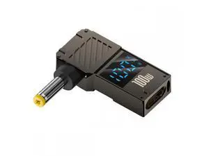 Type-C USB-C Input to DC 4.0x1.7mm Jack Smart LED Display 100W Output Power 20V 5A PD Charge 65W Adapter for Laptop Type-C USB-C Input to DC 4.0x1.7mm Jack Smart LED Display 100W Output Power 20V 5A PD Charge 65W Adapter for Laptop