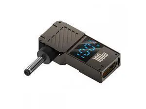 Type-C USB-C Input to DC 3.5x1.35mm Jack Smart LED Display 100W Output Power 20V 5A PD Charge 65W Adapter for Laptop Type-C USB-C Input to DC 3.5x1.35mm Jack Smart LED Display 100W Output Power 20V 5A PD Charge 65W Adapter for Laptop