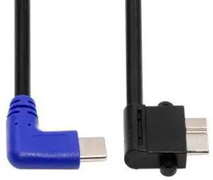 Angled USB-C Type-C Host to Micro USB3.0 90 Degree Right Angled for Industrial Camera Storage Phone Angled USB-C Type-C Host to Micro USB3.0 90 Degree Right Angled for Industrial Camera Storage Phone
