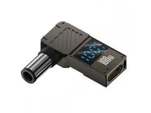 Type-C USB-C Input to DC 7.4x5.0mm Jack Smart LED Display 100W Output Power 20V 5A PD Charge 65W Adapter for Laptop Type-C USB-C Input to DC 7.4x5.0mm Jack Smart LED Display 100W Output Power 20V 5A PD Charge 65W Adapter for Laptop