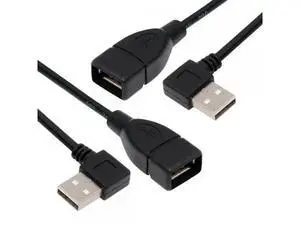 Cable 2pcs/lot Left & Right Angled Type USB 2.0 Type-A Male to USB Female Extension Cable 90 Degree Type 20cm Cable 2pcs/lot Left & Right Angled Type USB 2.0 Type-A Male to USB Female Extension Cable 90 Degree Type 20cm