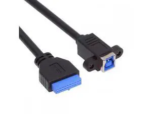 Cable USB 3.0 Type-B Female to USB3.0 20Pin IDC Header Male Cable Extension 5Gbps for Disk SSD Camera Data 30cm Cable USB 3.0 Type-B Female to USB3.0 20Pin IDC Header Male Cable Extension 5Gbps for Disk SSD Camera Data 30cm