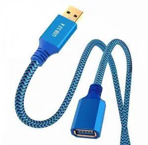 0.6M USB 3.0 Type-A Male to USB3.0 A Female Cable Extension Blue Sleeve 5Gbps for Disk SSD Camera Data 0.6M USB 3.0 Type-A Male to USB3.0 A Female Cable Extension Blue Sleeve 5Gbps for Disk SSD Camera Data