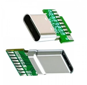 2pcs/lot OEM DIY USB-C USB 3.1 Type-C Male & Female Plug Socket Connector Solder Type with PCB 2pcs/lot OEM DIY USB-C USB 3.1 Type-C Male & Female Plug Socket Connector Solder Type with PCB