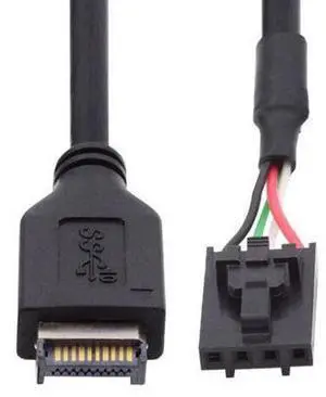 USB 3.1 Front Panel Header Male Type-E Host to USB 2.0 Motherboard 4pin IDC Housing with Latch Device Cable 30cm USB 3.1 Front Panel Header Male Type-E Host to USB 2.0 Motherboard 4pin IDC Housing with Latch Device Cable 30cm