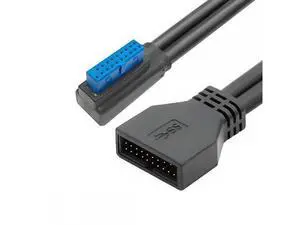 Cable Left Angled USB 3.0 20Pin 19Pin Male Low Profile to Female Extension 5Gbps Cable 90 Degree for Motherboard Cable Left Angled USB 3.0 20Pin 19Pin Male Low Profile to Female Extension 5Gbps Cable 90 Degree for Motherboard