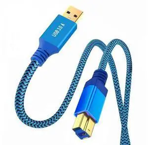 0.3M USB 3.0 Type-A Male to USB3.0 Type-B Male Cable Extension Blue 5Gbps for Disk SSD Camera Data 0.3M USB 3.0 Type-A Male to USB3.0 Type-B Male Cable Extension Blue 5Gbps for Disk SSD Camera Data
