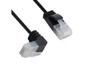 CY 2.0M Ultra Slim Cat6 Ethernet Cable RJ45 Up Angled to Straight UTP Network Cable Patch Cord 90 Degree Cat6a Lan for Laptop Router TV BOX CY 2.0M Ultra Slim Cat6 Ethernet Cable RJ45 Up Angled to Straight UTP Network Cable Patch Cord 90 Degree Cat6a Lan for Laptop Router TV BOX