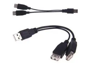 SM USB 2.0 A Male to Dual Data USB 2.0 A Female + Power Cable USB 2.0 A Female Extension Cable 20cm SM USB 2.0 A Male to Dual Data USB 2.0 A Female + Power Cable USB 2.0 A Female Extension Cable 20cm